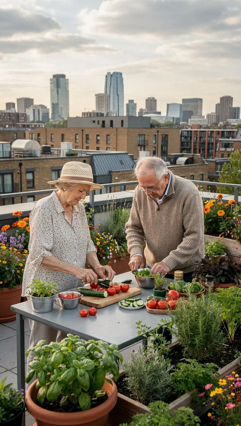Urban gardening benefits: consultations, equipment, and setups.